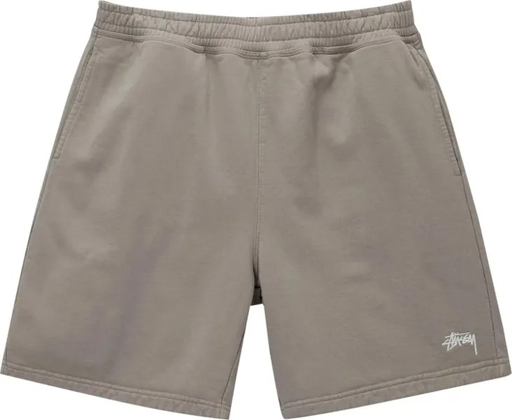 Шорты Stussy Overdyed Stock Logo Short 'Sand', серый