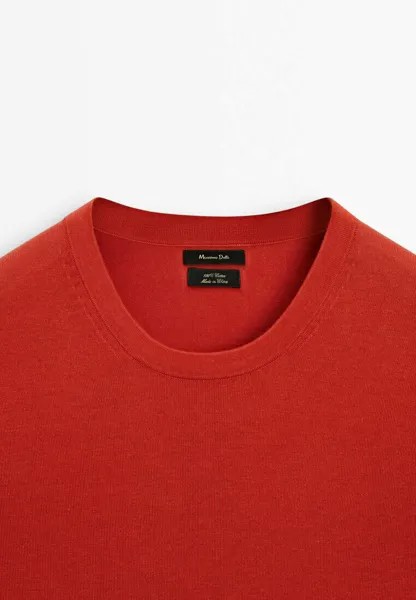 Базовая футболка Massimo Dutti, оранжевый