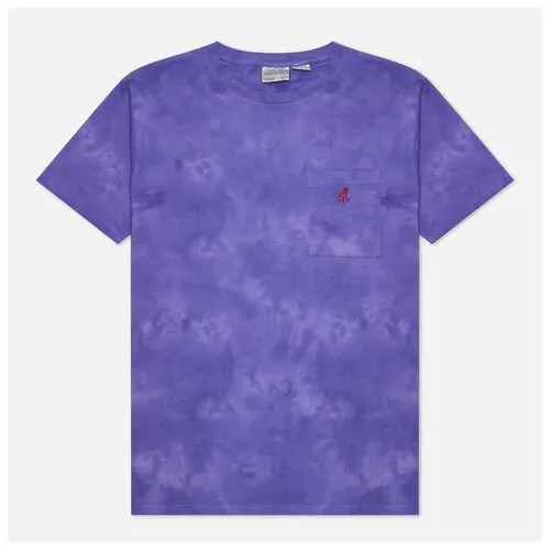 Мужская футболка Gramicci One Point Tie Dye фиолетовый, Размер S