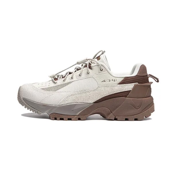 Кроссовки LINING Lifestyle Shoes Women's Low-top Silver Birch Grey/brown Brown, коричневый