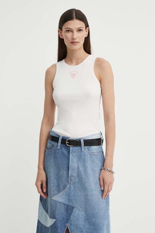 Хлопковый топ G-Star Raw, серый