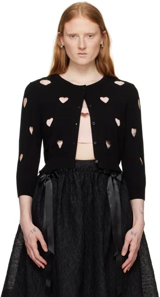 Черный кардиган Love Heart Simone Rocha, цвет Black