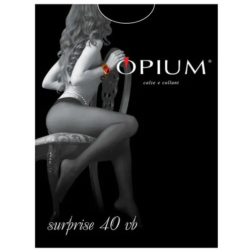 Колготки Opium Surprise 40 den, размер 3-M, nero (черный)