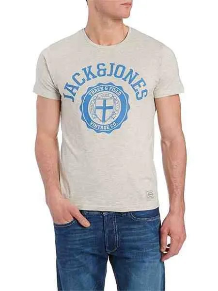 Спортивная футболка «Джек и Джонс» Jack & Jones, белый
