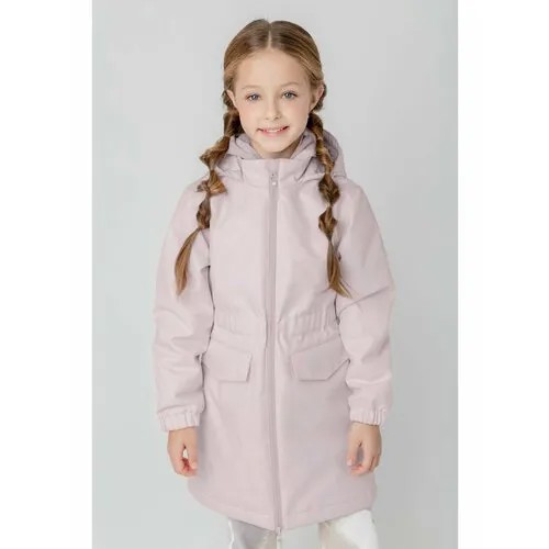 Пальто crockid, размер 122-128, розовый