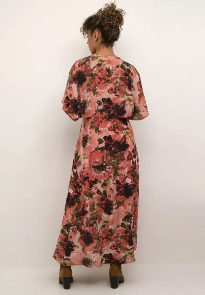 Платье макси ELIZA Cream, цвет peach flower print