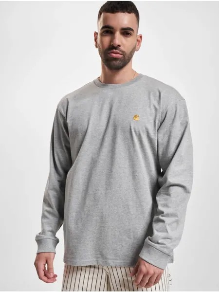 Лонгслив Carhartt WIP, цвет grey heather