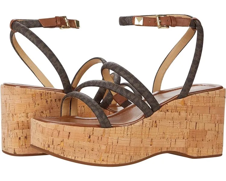 Туфли Michael Kors Hazel Wedge, цвет Brown/Luggage