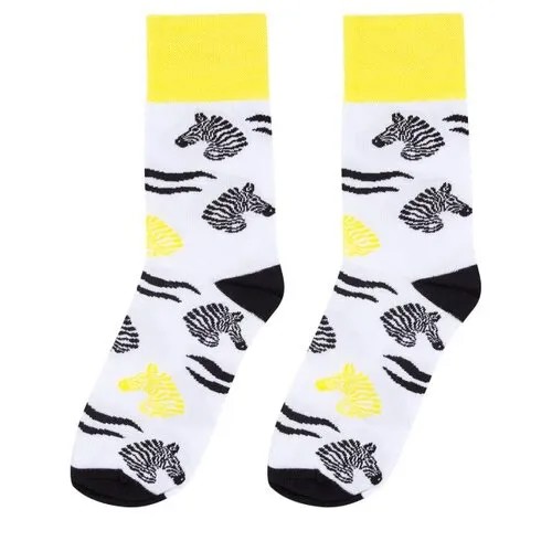 Носки Зебры Kawaii Factory KW009-000825 Мультиколор 40-45
