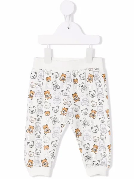 Moschino Kids спортивные брюки с принтом Teddy Bear