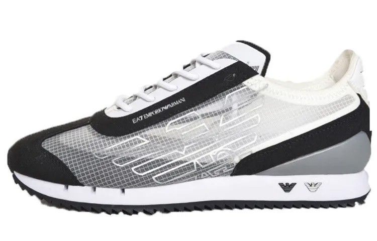 EMPORIO ARMANI EA7 Lifestyle Shoes Unisex Low-top White/Black