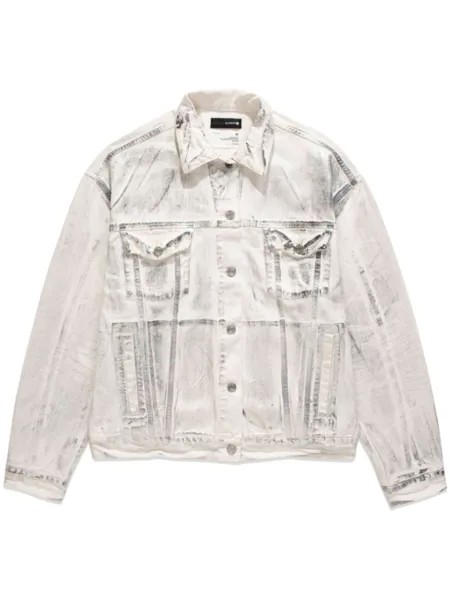 Purple Brand джинсовая куртка оверсайз P027, белый
