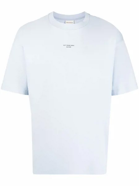 Drôle De Monsieur slogan-print cotton T-shirt