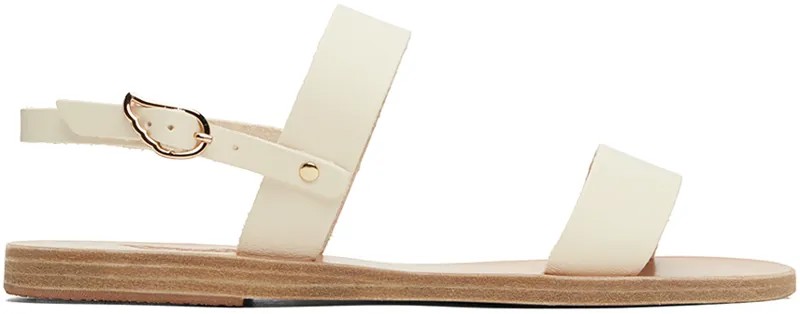Кремового цвета сандалии Clio Ancient Greek Sandals, цвет Off-white