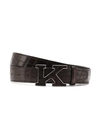 Ремень из кожи крокодила Kiton