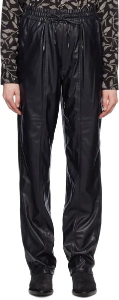 Черные брюки из искусственной кожи Brina Isabel Marant Etoile