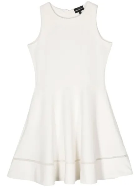 Платье мини из джерси Emporio Armani, белый