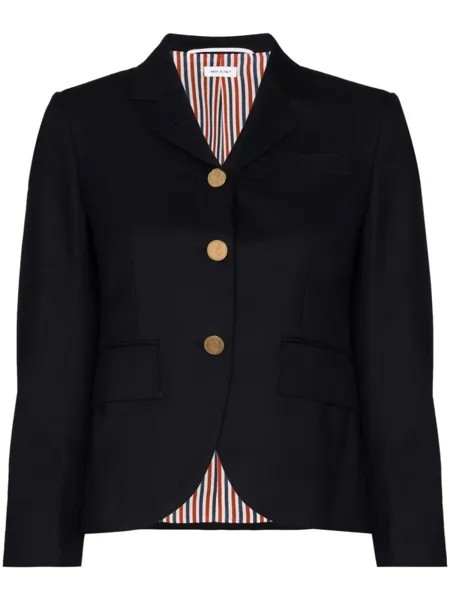 Однобортный пиджак Thom Browne, синий