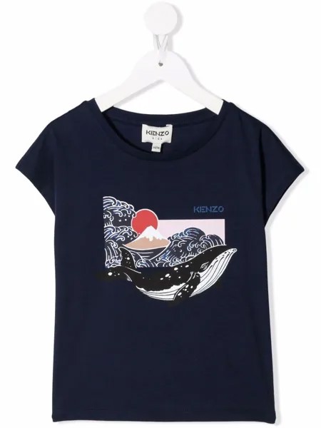 Kenzo Kids футболка с принтом