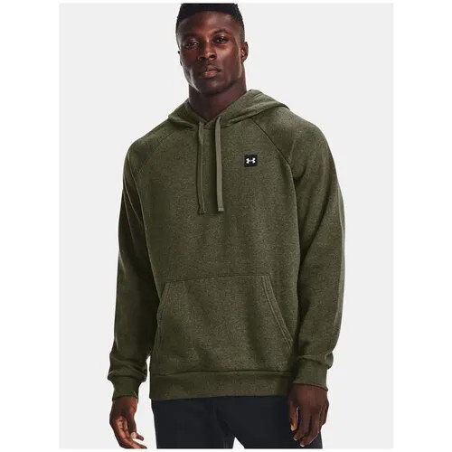 Худи спортивное Under Armour Rival Fleece Hoodie, размер SM, , marine od green light heather / onyx white - 390
