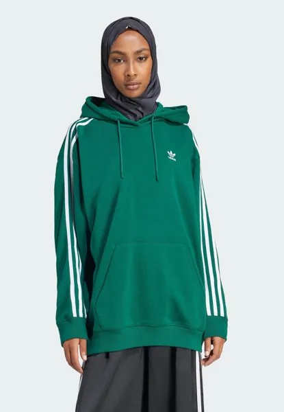 Толстовка ADICOLOR HOODIE OVERSIZED adidas Originals, цвет collegiate green