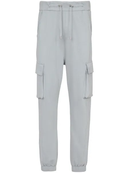Balmain спортивные брюки карго с логотипом, серый