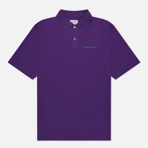 Мужское поло thisisneverthat T-Logo Jersey фиолетовый, Размер S