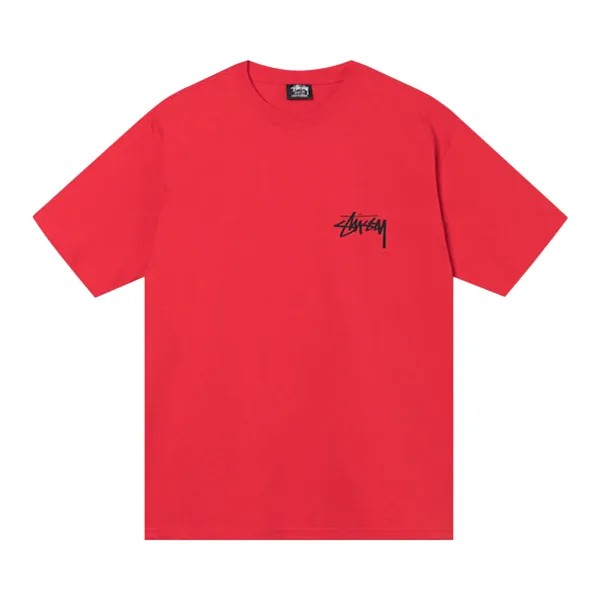 Футболка Stussy Gold Lion, красная