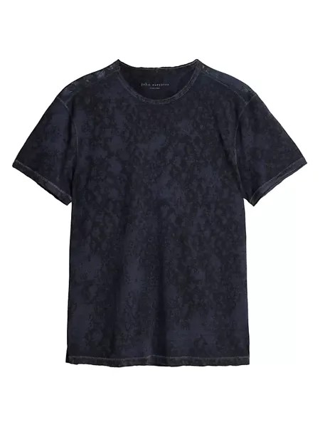 Футболка Castillo с круглым вырезом John Varvatos, темно-синий