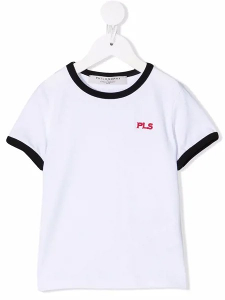 Philosophy Di Lorenzo Serafini Kids футболка с вышитым логотипом