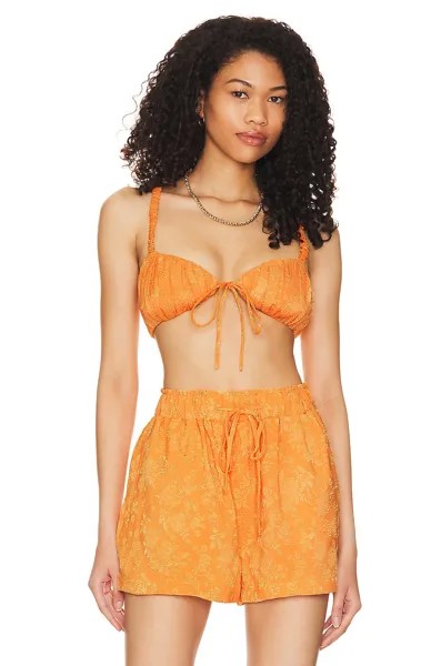 Топ LPA Robin Scrunchie Bralette, цвет Tangerine Dream