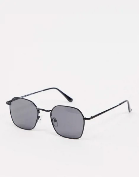 Черные солнцезащитные очки в крупной оправе AJ Morgan-Черный цвет