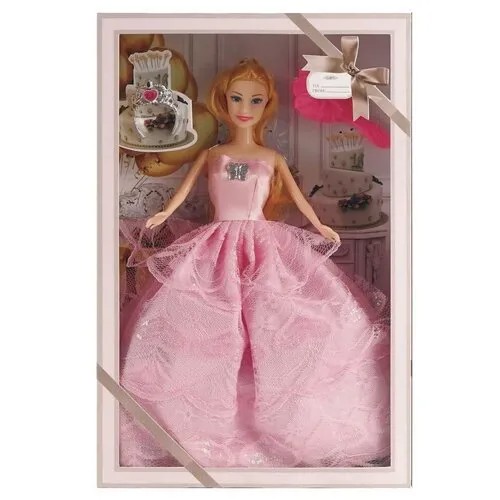 Кукла Atinil в длинном вечернем платье c диадемой и другими аксессуарами, 28см - Junfa Toys [WJ-21532]