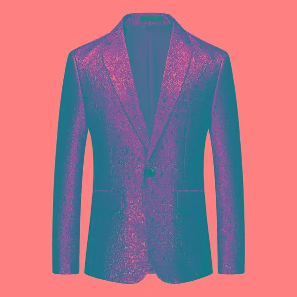 Роскошный золотистый костюм, пальто, тонкая женская куртка, мужской деловой Блейзер, цветочный костюм, пальто, мужская одежда