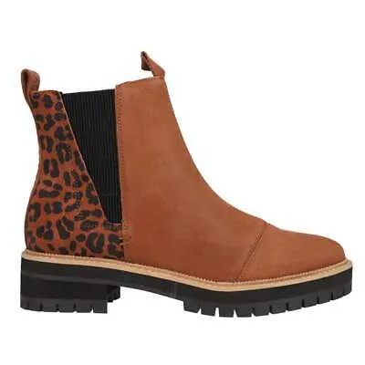 Женские коричневые повседневные ботинки TOMS Dakota Pull On LeopardCheetah 10016853-200