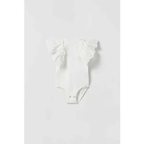 Боди Zara для девочек, размер 2-3 года, белый