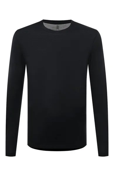 Лонгслив из шелка и хлопка Brunello Cucinelli