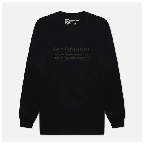 Мужской лонгслив maharishi Miltype Embroidered чёрный , Размер S