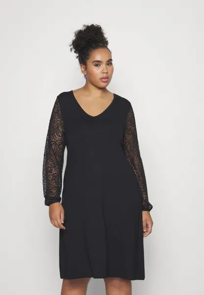 Платье из джерси Carkitti V Neck Dress ONLY Carmakoma, черный