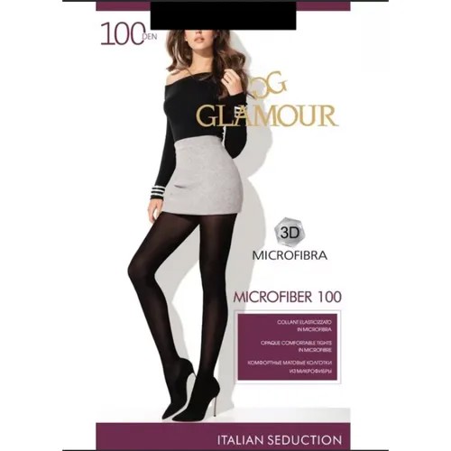 Колготки Glamour Microfiber, 100 den, размер 4, коричневый