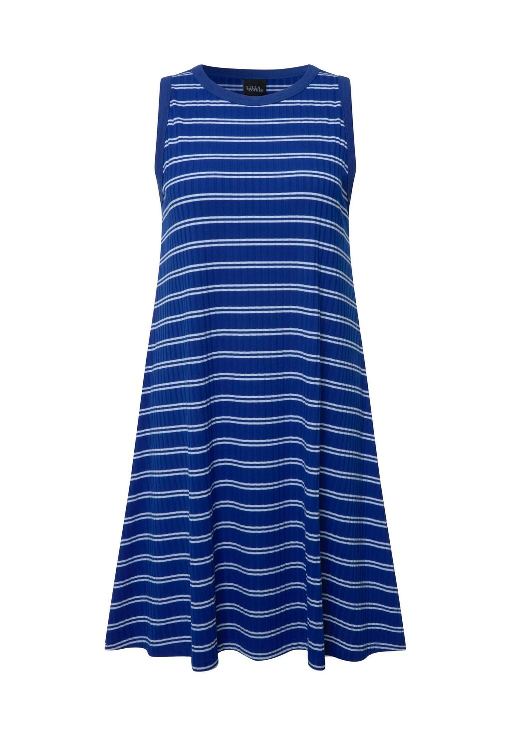 Трикотажное платье STRIPED SLEEVELESS Ulla Popken, синий