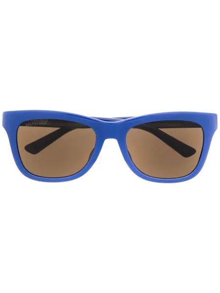 Balenciaga Eyewear солнцезащитные очки Slide в D-образной оправе