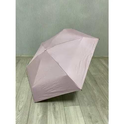 Мини-зонт механика, 3 сложения, розовый