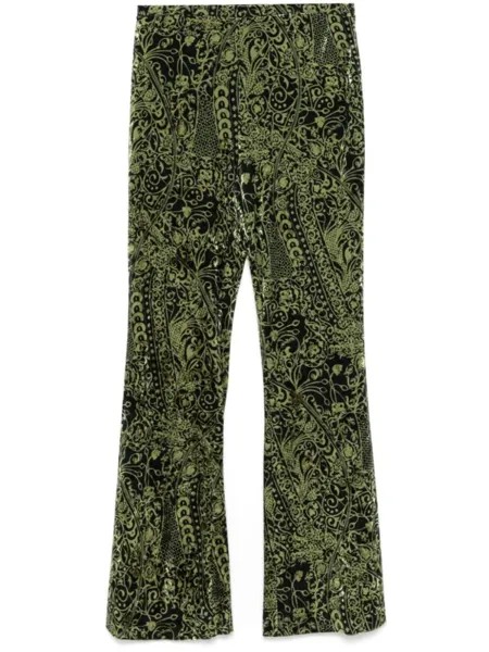 DVF Diane von Furstenberg брюки Ruthette, зеленый