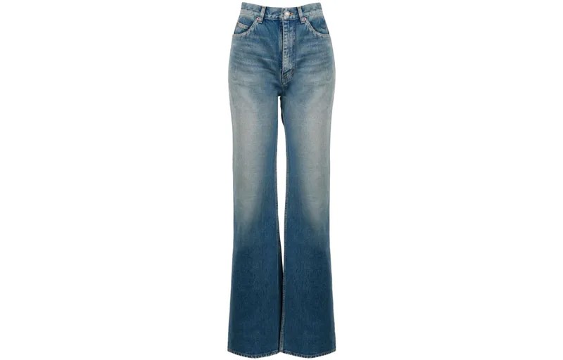 SAINT LAURENT Женские джинсы, цвет Blue