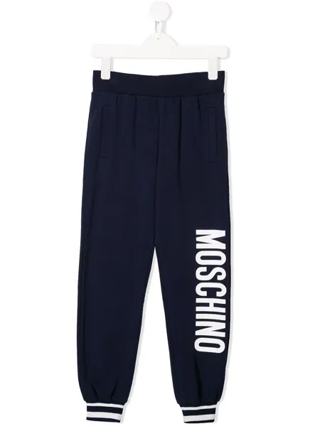 Moschino Kids спортивные брюки с логотипом