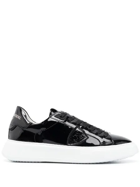 Philippe Model лакированные кеды, черный