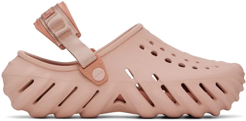 Розовые шлепанцы Echo Crocs