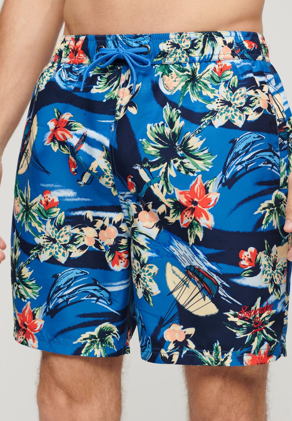 Шорты для плавания HAWAIIAN PRINT 17 Superdry, синий