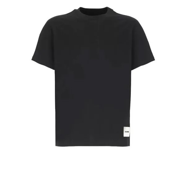 Футболка three cotton t-shirt set Jil Sander, черный